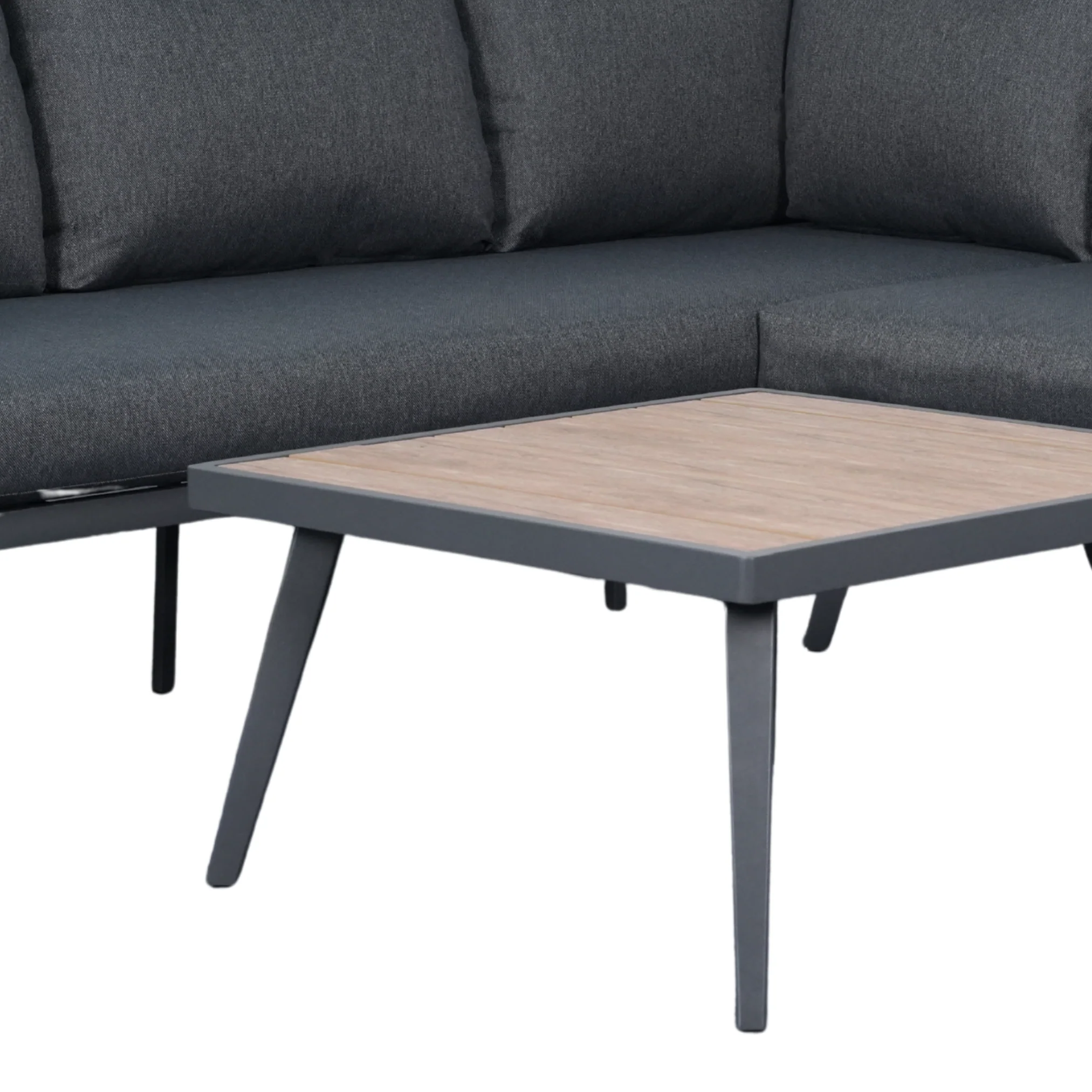 Arletter Corner Lounge with Coffee Table | Charcoal - Image 6