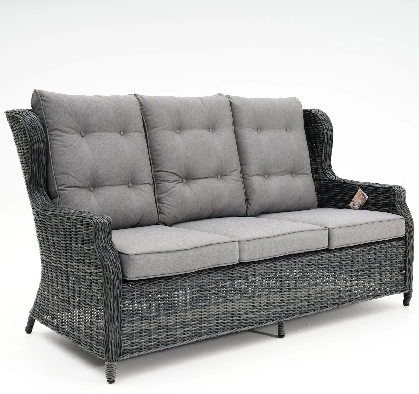Buenos Aires 4-Piece Outdoor Lounge Setting | Castle Grey - Image 3