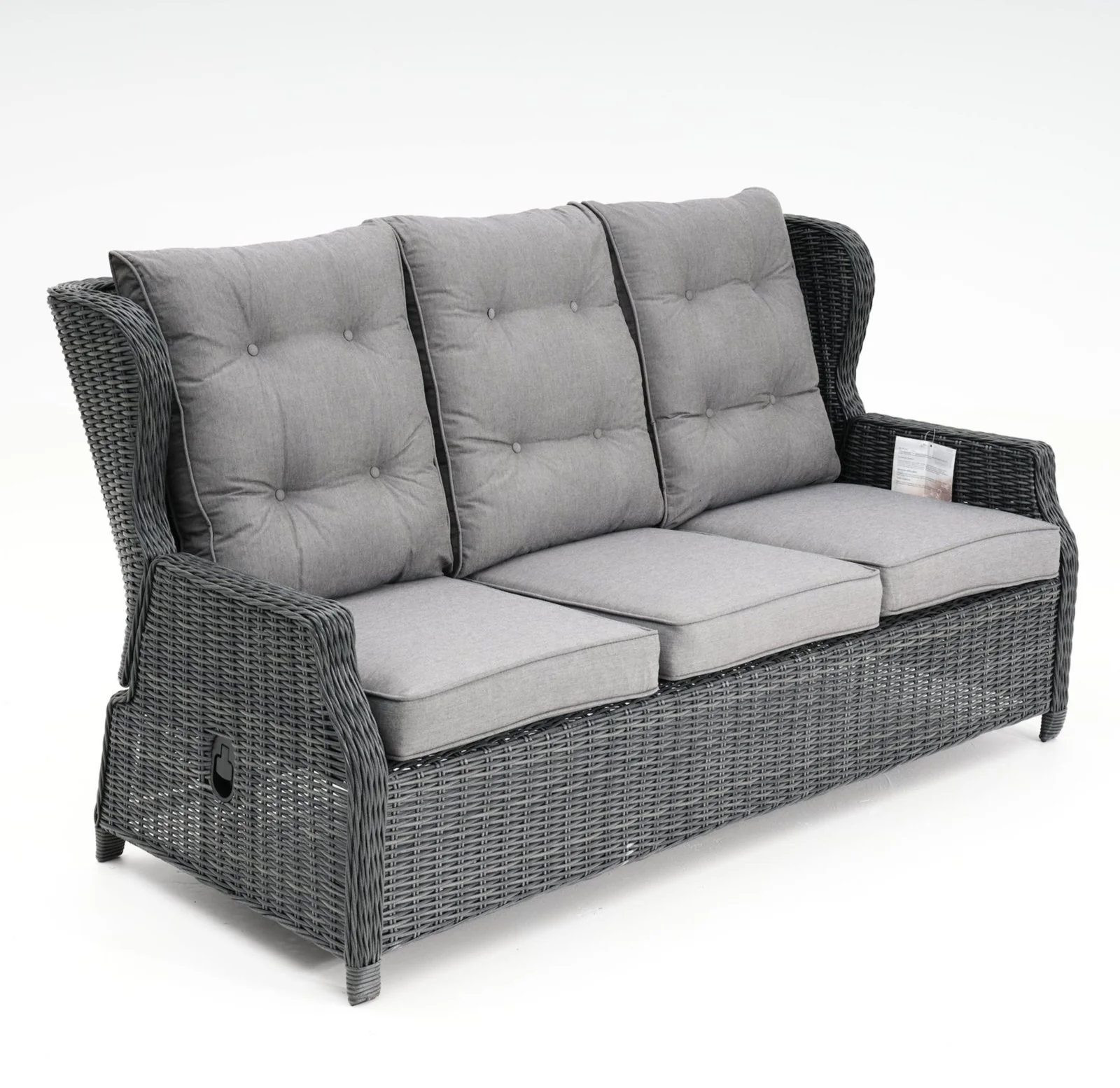 Buenos Aires 4-Piece Outdoor Recliner Lounge | Castle Grey - Image 6