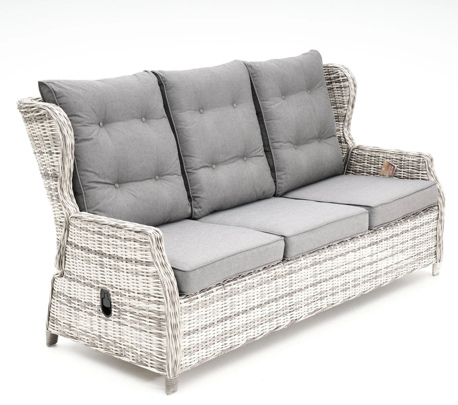 Buenos Aires 4-Piece Outdoor Recliner Lounge | Zen White - Image 7