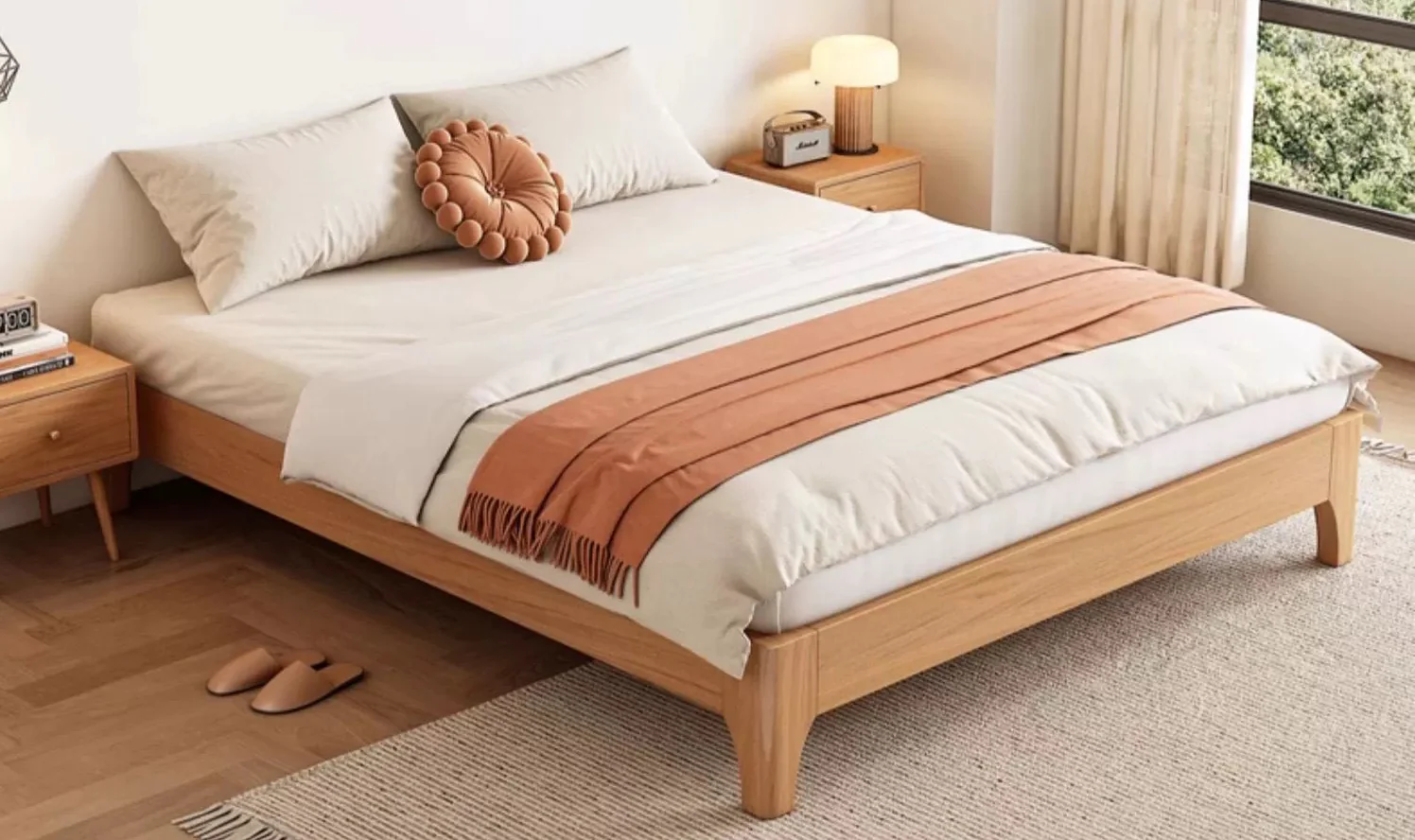 Dino Natural Wooden Bed Base - Image 4