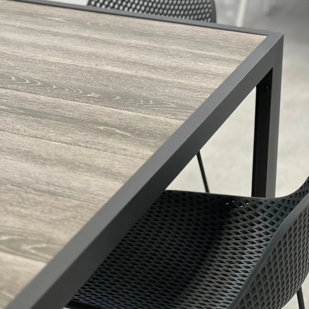 Ekaterina Gardenia 5 Piece Outdoor Bar Setting |  Gunmetal Grey - Image 3