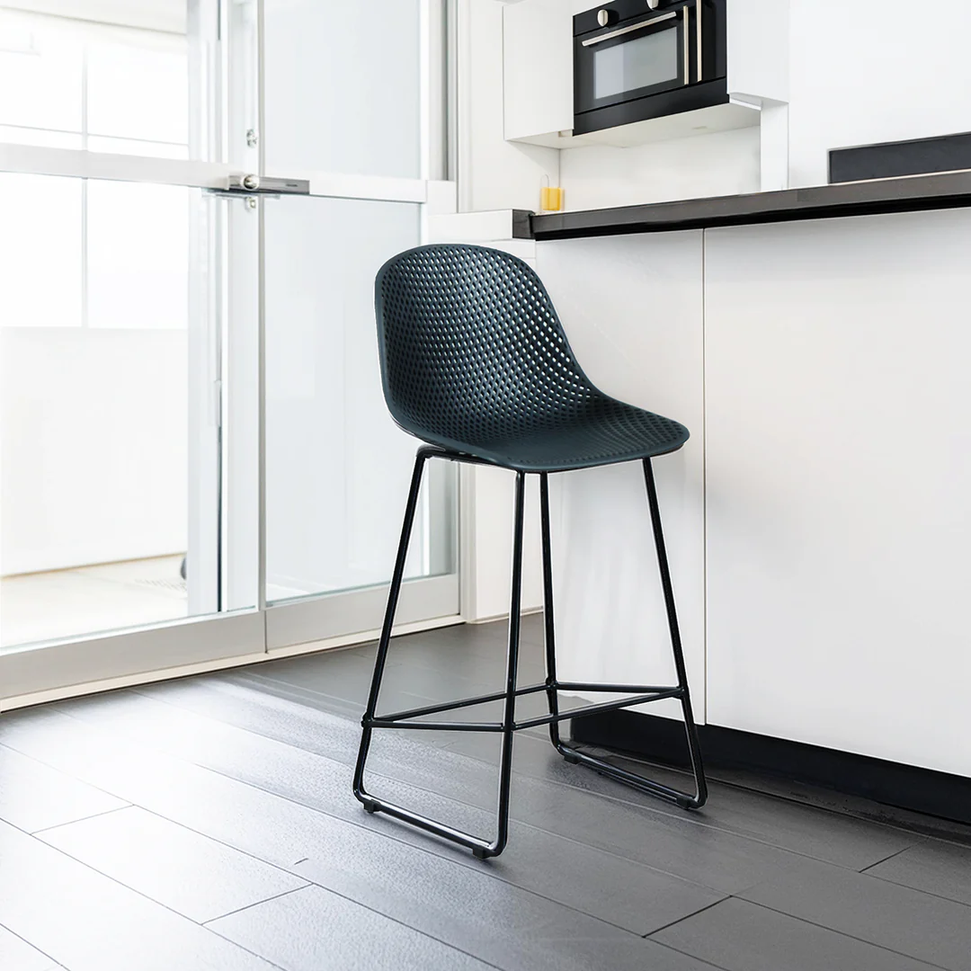 Gardenia Outdoor Bar Stool | Gunmetal - Image 8