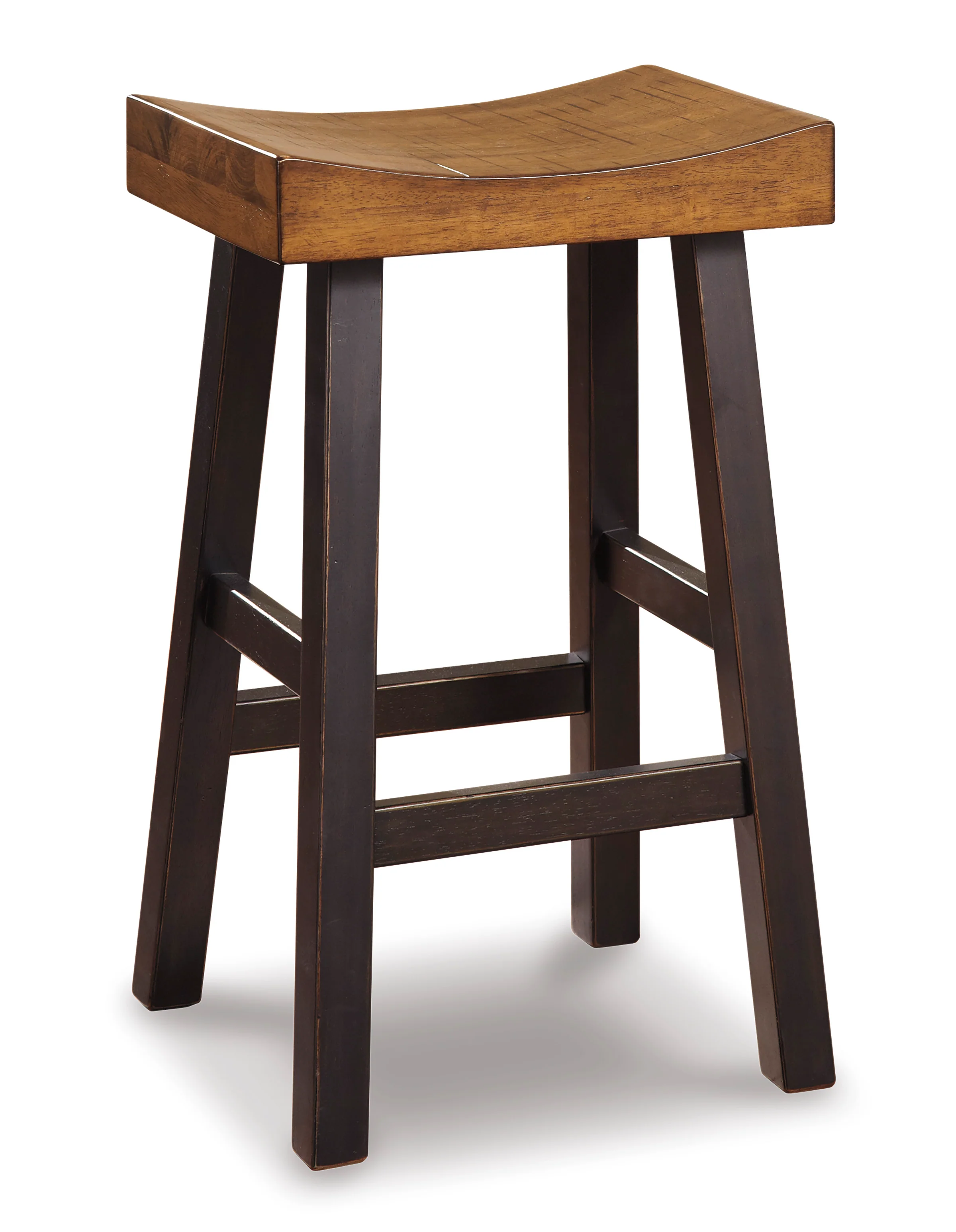 Glosco Large Stool | Brown and Timber - Image 4