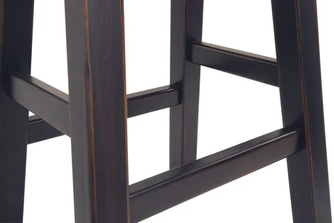 Glosco Large Stool | Brown and Timber - Image 6