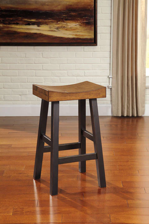 Glosco Large Stool | Brown and Timber - Image 7