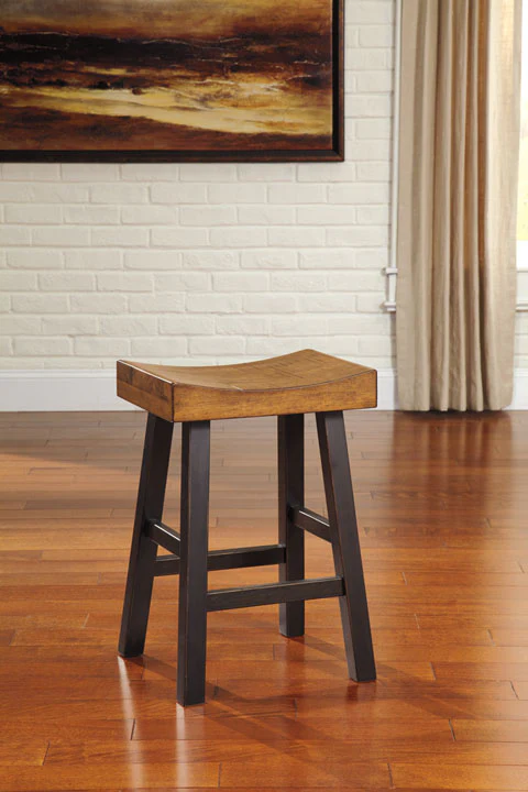 Glosco Medium Stool |Brown and Timber - Image 6