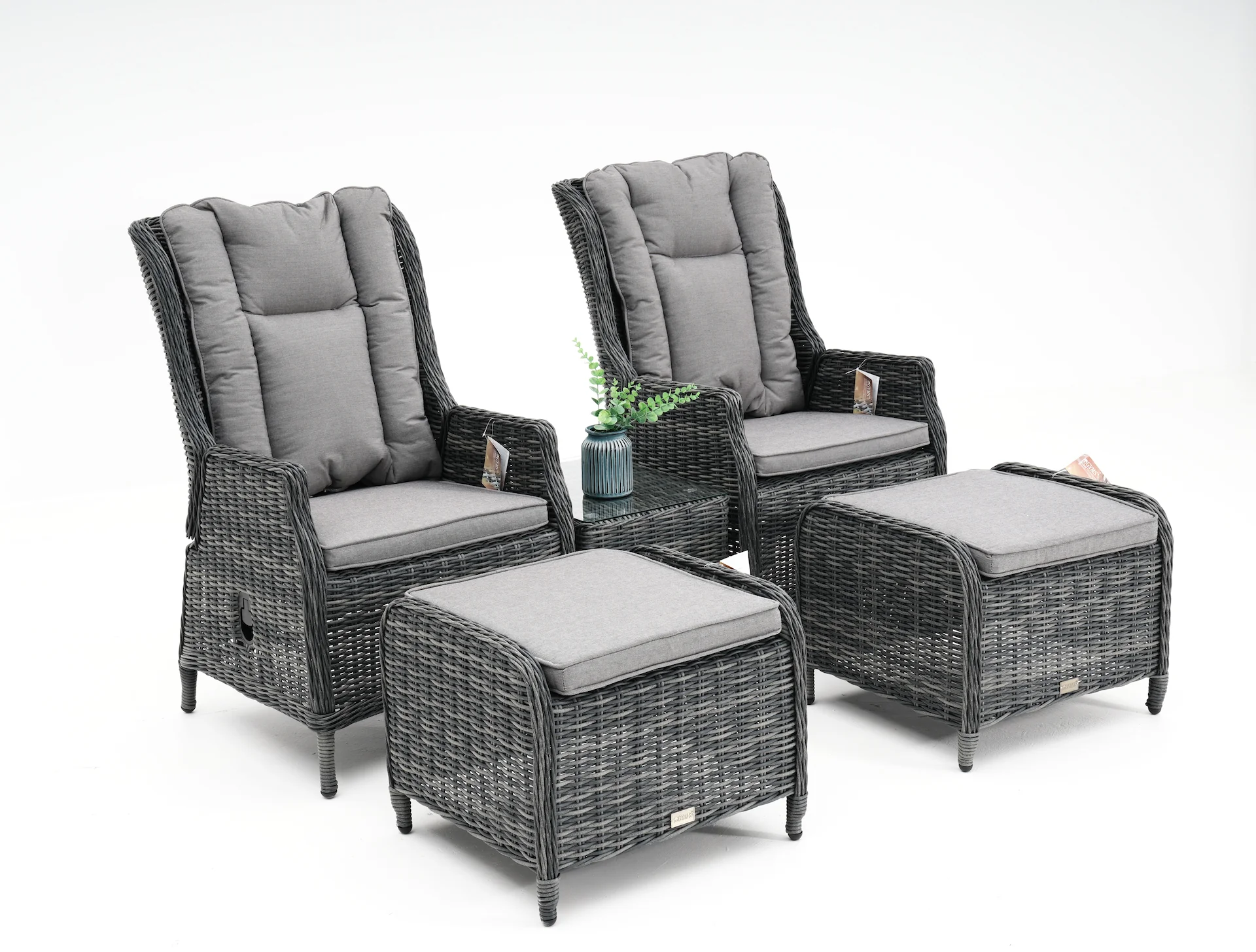 Hawaii 3-Piece Outdoor Set | Castle Grey - Image 5