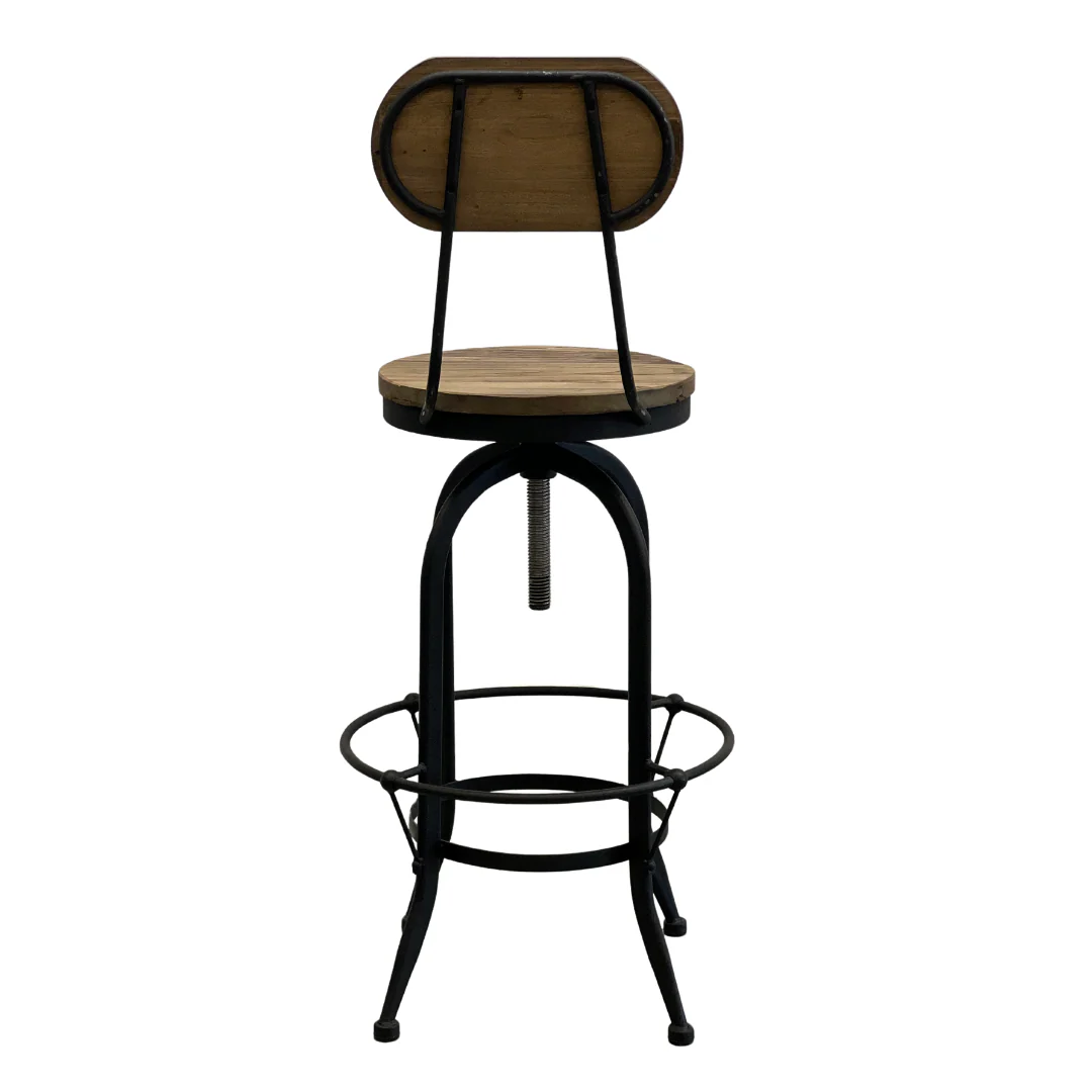 Industrial Swivel Bar Stool - Image 3
