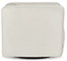 Jordan Swivel Accent Chair - White+Light Grey - Image 6