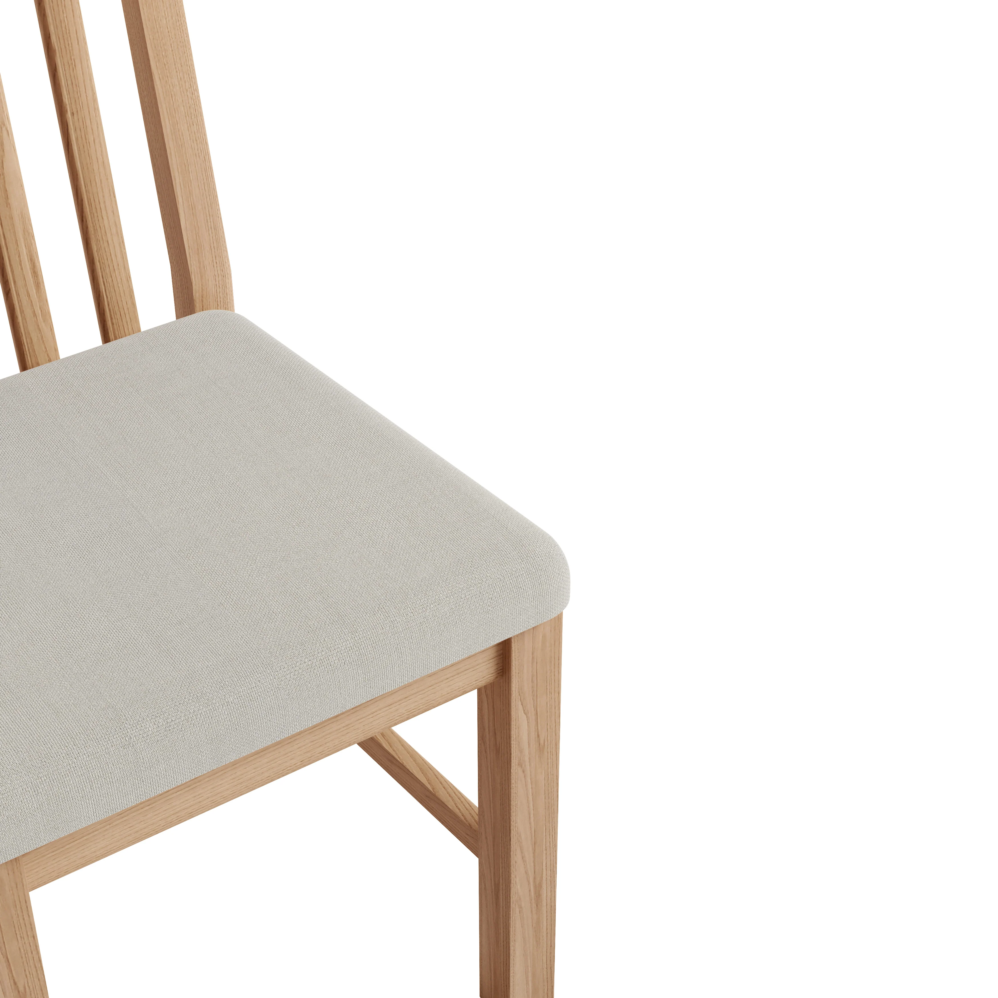 Stratford Wood Padded Dining Chair - Image 3