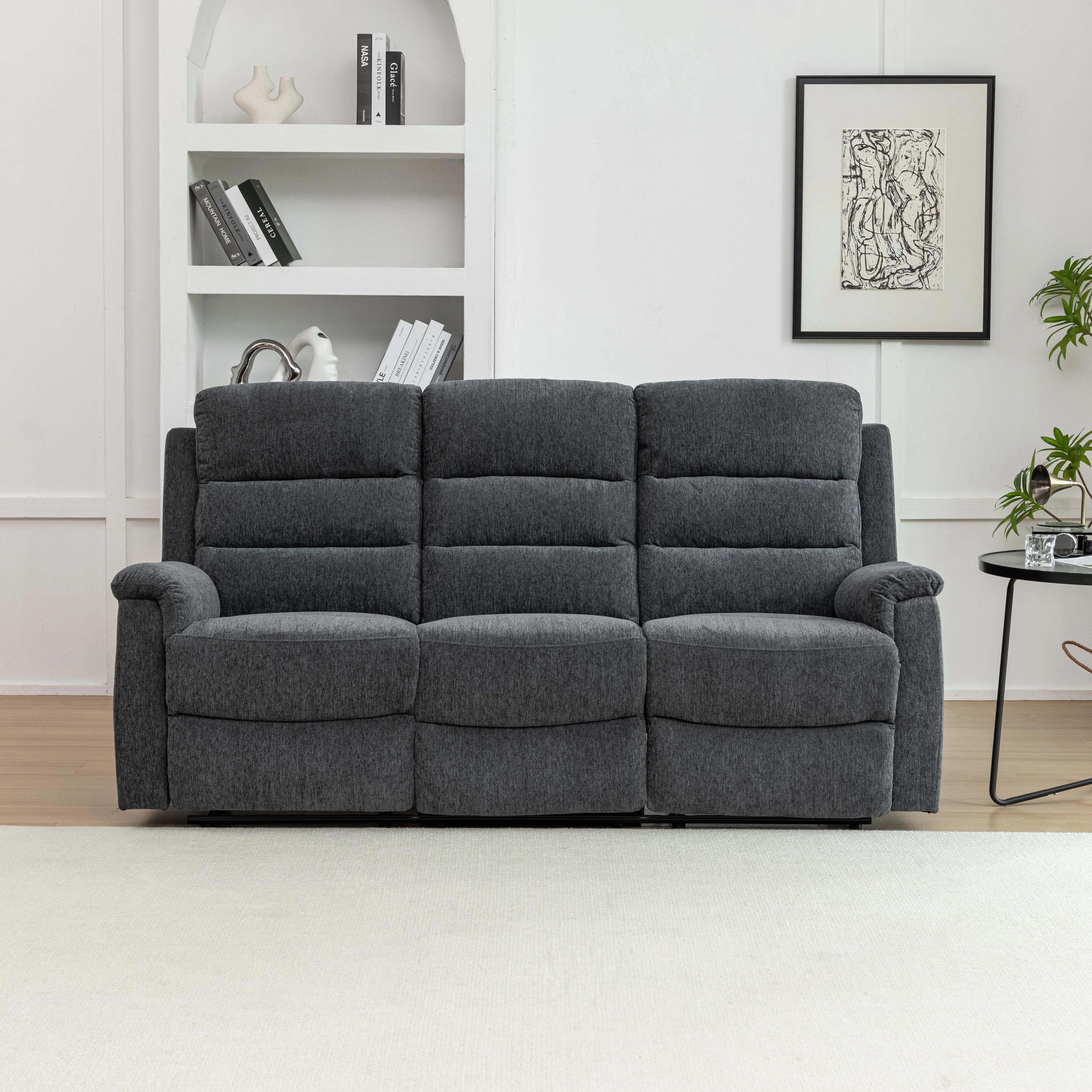 Westbury 3 Piece Recliner Lounge Suite | Charcoal - Image 6