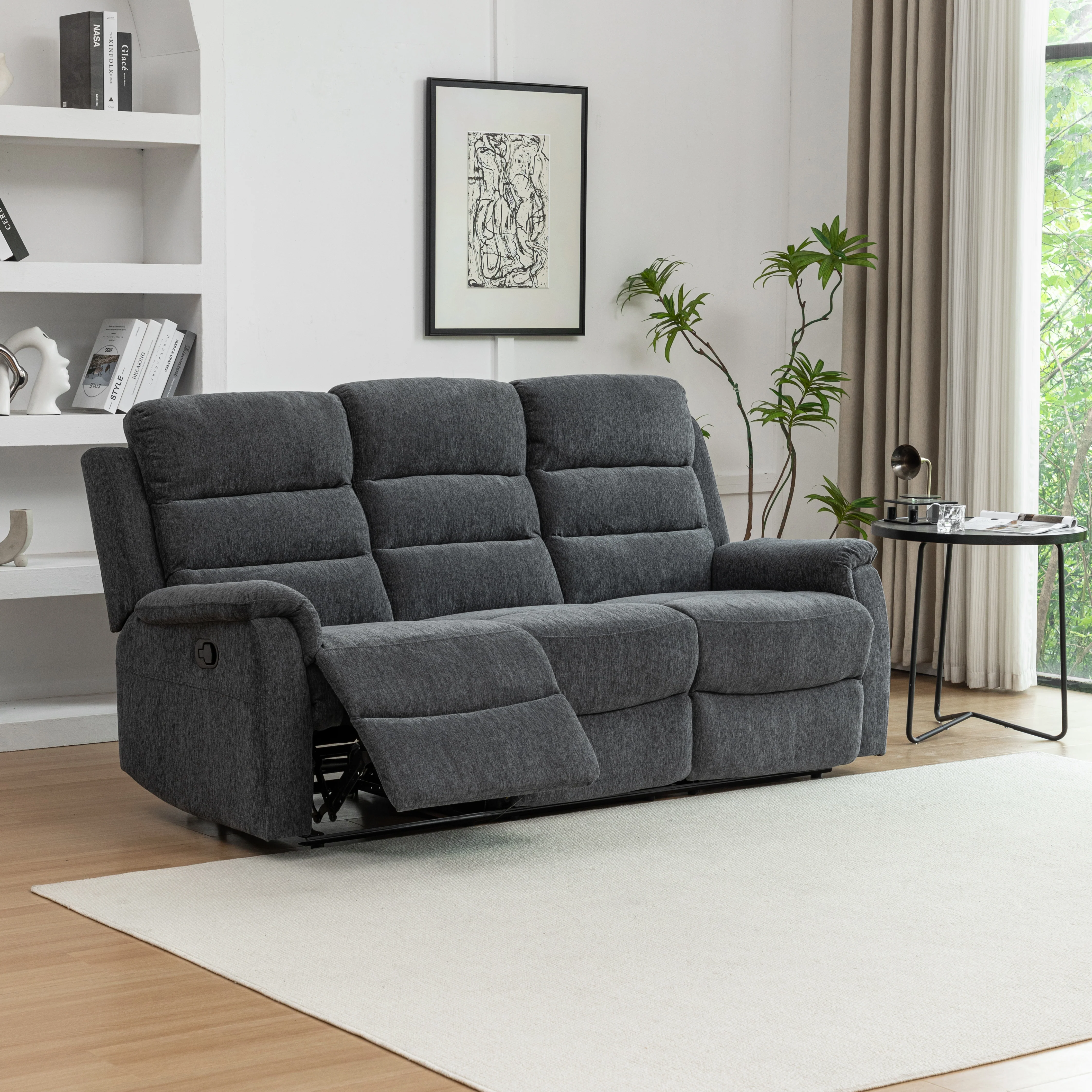 Westbury 3 Piece Recliner Lounge Suite | Silver - Image 5