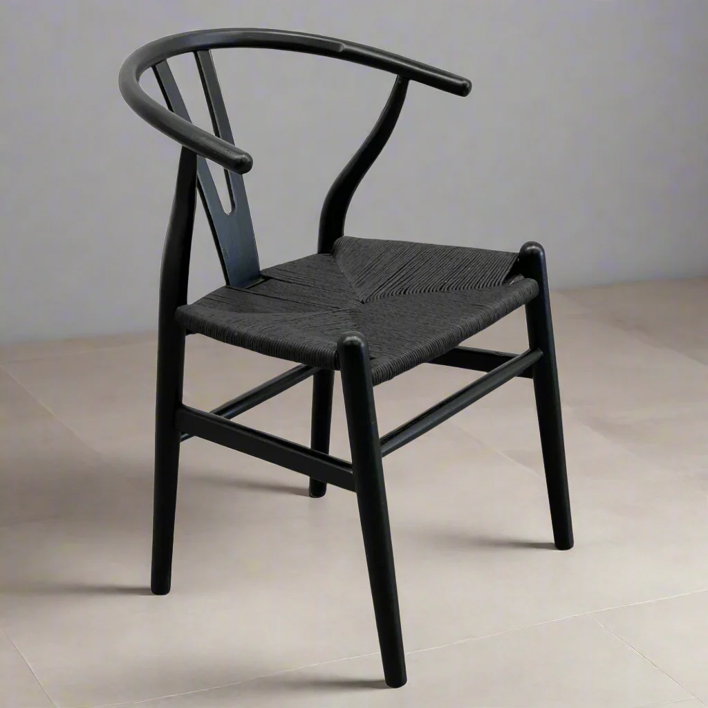 Wishbone Dining Chair|Black - Image 5