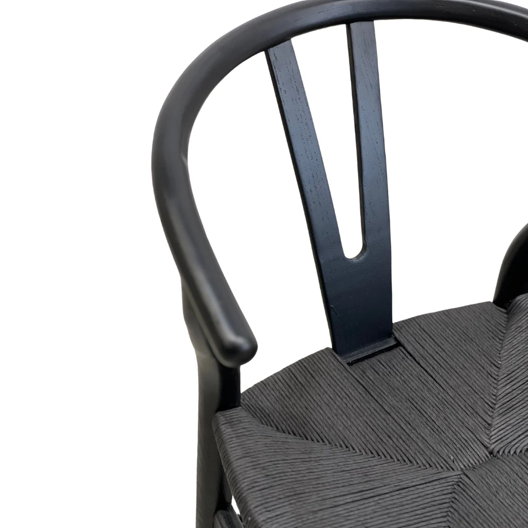 Wishbone Dining Chair|Black - Image 8