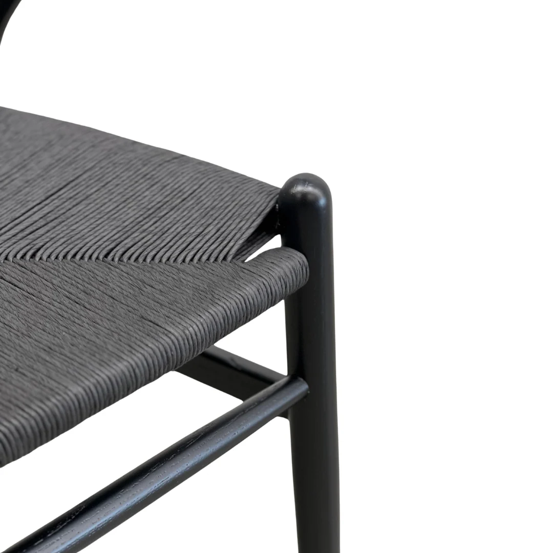 Wishbone Dining Chair|Black - Image 9