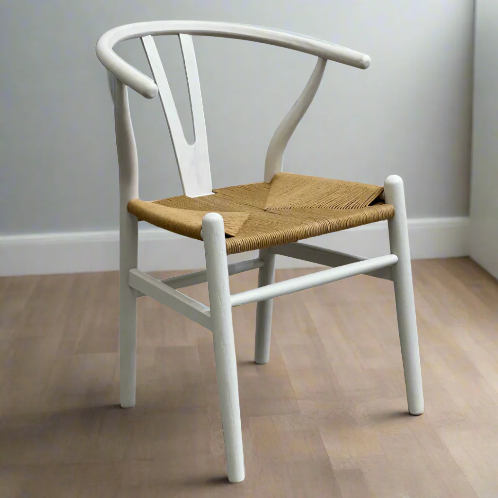 Wishbone Dining Chair|White - Image 3
